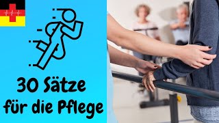 30 Sätze für die Pflegekraft Mobilisation des Patienten  Deutsch lernen [upl. by Latsryk]