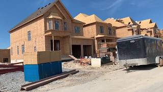 Living in Canada  How houses are build in Toronto Area [upl. by Alyda]