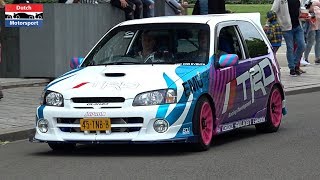 Modified Toyota Glanza V Turbo Compilation  Burnouts amp Loud Accelerations [upl. by Kendell]