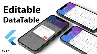 Flutter Tutorial  Editable DataTable amp Edit Rows [upl. by Ticknor803]