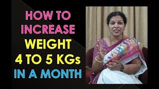 6 Food Habits To Gain Weight 4  5 KGs in a Month [upl. by Olotrab]