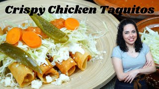 Chicken TAQUITOS  Authentic easy and delicious recipe [upl. by Geibel]