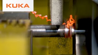 Mesmerizing friction welding machine [upl. by Ahsikahs675]