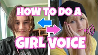 HOW TO DO A GIRL VOICE  Feminine Voice Training Tutorial [upl. by Nuahsyar707]