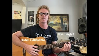 Hotel California Guitar Lesson  The Eagles  Intro Chords No Capo [upl. by Palumbo]