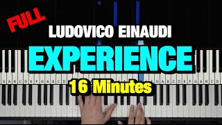 HOW TO PLAY  LUDOVICO EINAUDI  EXPERIENCE PIANO TUTORIAL LESSON [upl. by Lein]