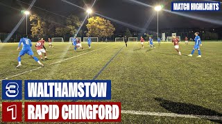 Walthamstow Reserves 31 Rapid Chingford  Match highlights [upl. by Yeldud823]