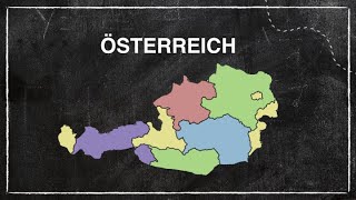 Österreich  Bundesländer Landeshauptstadt Wappen Wahrzeichen und Hymne [upl. by Nekial461]