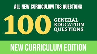 100 Gen Ed Questions New Curriculum [upl. by Nakada39]