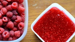 Raspberry Freezer Jam Recipe [upl. by Torres]