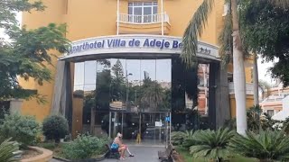 Hotel Villa De Adeje Beach  Costa Adeje Tenerife  Walkthrough to Swimming Pool [upl. by Tijnar46]