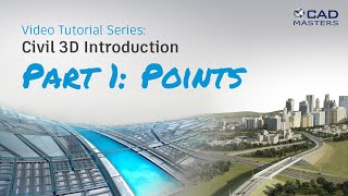 Civil 3D Tutorial 1 Points [upl. by Hotze81]