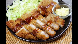 Tonkatsu Deep Fried Pork Cutlet [upl. by Ellak]