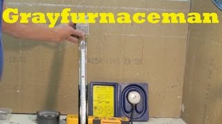 How to test water column gauges for gas furnaces [upl. by Ivad121]