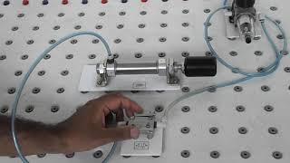 Single acting pneumatic cylinder [upl. by Janella]