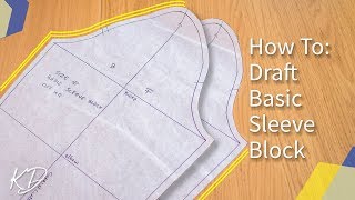 DETAILED HOW TO MAKE BASIC SLEEVE PATTERN  KIM DAVE [upl. by Haliehs]