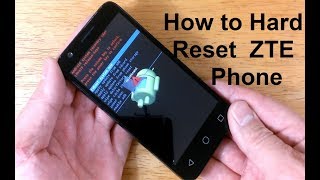 How to reset ZTE Phone to factory settings  How to open LOCKED Android phone ZTE Reset  EASY [upl. by Nitsu]