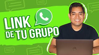 Cómo crear tu link de grupo de WhatsApp [upl. by Cantu]