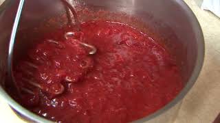 Making Quick amp Easy Freezer Strawberry Jam [upl. by Kazmirci]