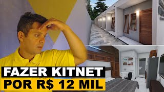 Como construir kitnet por R 12 mil [upl. by Nnahsal]