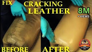 FIX CRACKING LEATHER  LEATHER REPAIR VIDEO [upl. by Odraude]