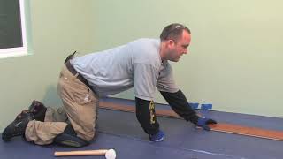 How to Install Laminate Flooring TapEnd Joint Including Moisture Barrier  LL Flooring [upl. by Baptista]