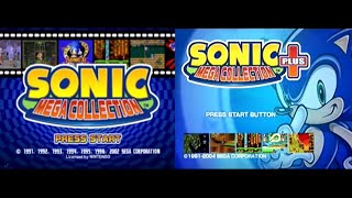 Sonic Mega Collection GC amp SMC Plus PS2 Intro Comparison [upl. by Eceryt]