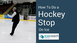 Learn to Ice Skate  Hockey Stop The Easy Way For beginners [upl. by Aliek43]