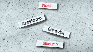 Araştırma Görevlisi nasıl olunur [upl. by Emalia]