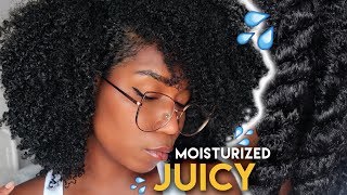 Moisturizing Natural Hair DETAILED  My Simple Routine  Type 4 Natural Hair [upl. by Davide]