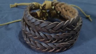 DIY Leather Bracelets  How to Make Leather Bracelets [upl. by Gussy]