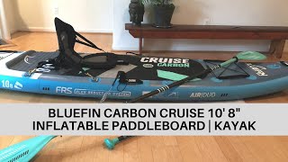 Blue Fin Stand Up Paddleboard  Carbon 10 8quot  INFLATABLE  CONVERTS TO KAYAK  Best SUP 2021 [upl. by Nangem708]