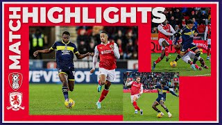 Match Highlights  Rotherham 1 Boro 0  Matchday 24 [upl. by Hannis]