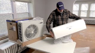 How to Install a Ductless MiniSplit Air Conditioner  Blueridge [upl. by Asiluj]