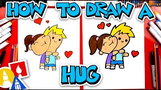 How To Draw A Hug For National Hug Day [upl. by Ardnek]