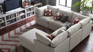 The Beckham Sectional Sofa by Bassett Furniture [upl. by Ymmas540]