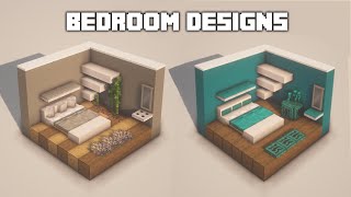 Minecraft Bedroom Designs  Ideas [upl. by Etterb]