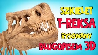 Jak zrobić super szkielet TReksa długopisem 3D 🦖 [upl. by Ellehcal]