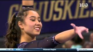 Katelyn Ohashi UCLA 2016 Beam PAC12 Championships 99 [upl. by Frederigo407]