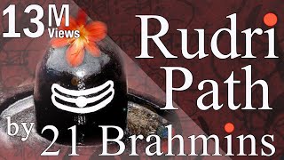 Vedic Chanting  Rudri Path by 21 Brahmins [upl. by Kcirtemed]