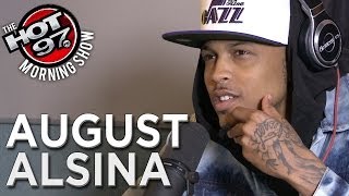 August Alsina returns amp sings live on The HOT97 Morning Show [upl. by Refinej29]