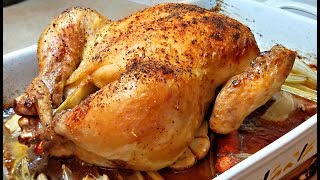 How to Cook Roast Chicken  Baked Chicken Recipe  Oven Roasted Chicken [upl. by Autrey]