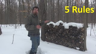 Storing Firewood Outside What You Need to Do [upl. by Atiuqer489]