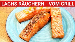 🔥 GRILLBLITZ Lachs räuchern ganz einfach Stremellachs selbst gemacht  Gasgrill Räucheranleitung [upl. by Annoya]