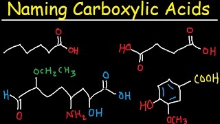 Naming Carboxylic Acids  IUPAC Nomenclature  Organic Chemistry [upl. by Lorinda]