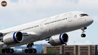 Prepar3D V52  NEW A350  Scandinavian A350900 flight to Fukuoka [upl. by Clarance]