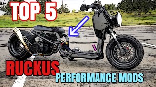 TOP 5 Honda Ruckus performance mods STEP BY STEP [upl. by Sitelc290]