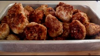 Herre Frikadeller  Opskrift  Den Saftige [upl. by Nomed561]