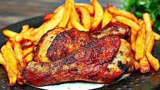 Air Fryer Fried Chicken and French Fries Recipe [upl. by Esinahs]