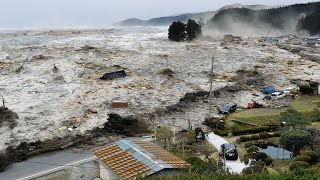 Japan earthquake magnitude 91  Japan tsunami 2011 compilation [upl. by Mazman]